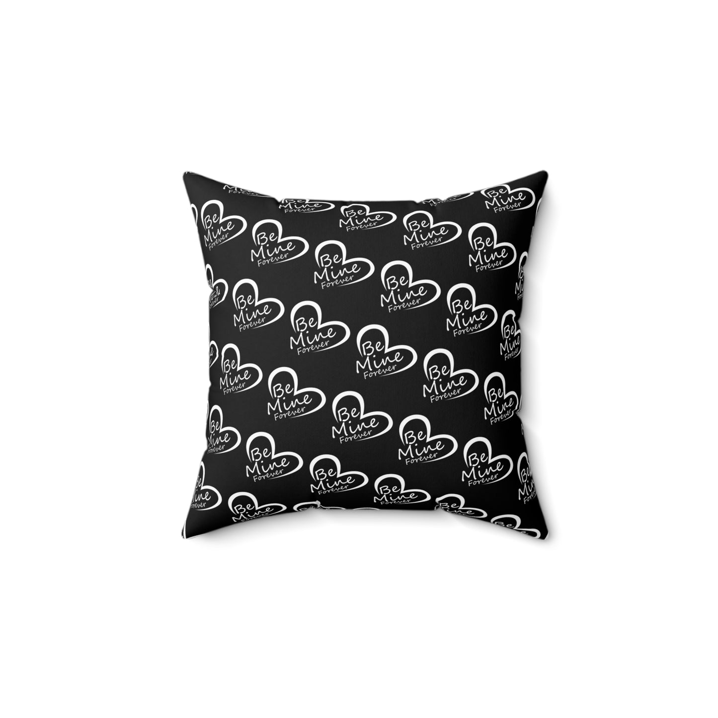 Heartfelt Affection: Be Mine Forever Pattern Throw Pillow