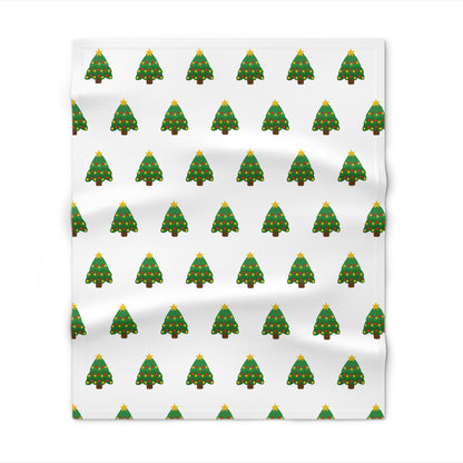 Festive Evergreen Christmas Throw Blanket