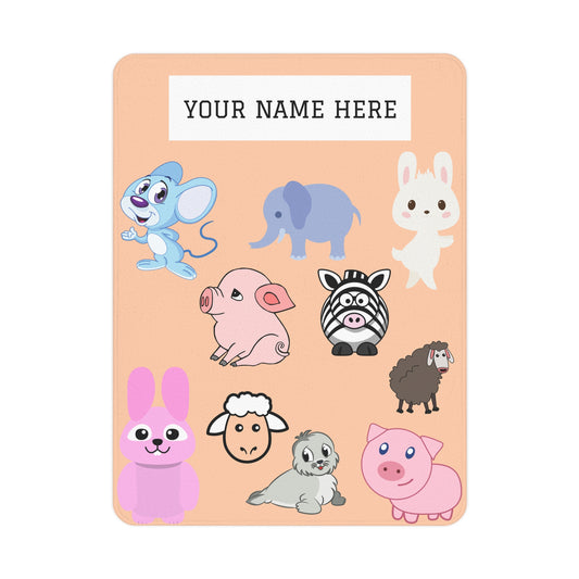 Manta personalizada para niños pequeños de Fuzzy Friends