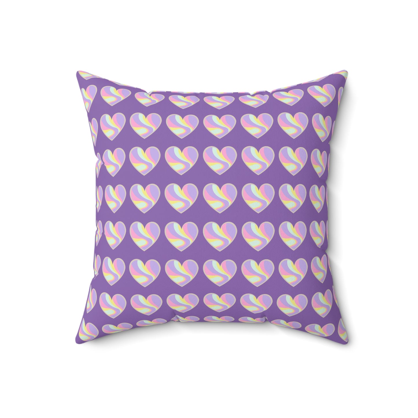 Purple Heartfelt Embrace Throw Pillow