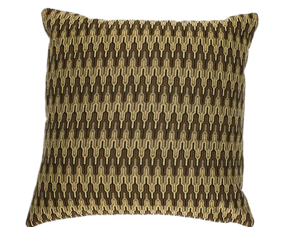 Brown and Bronze Abstract Minimalist 16x16 Pillow Cover - Thick Accent Throw Pillow for Modern Living Room and Bedroom Decor