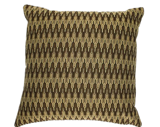 Brown and Bronze Abstract Minimalist 16x16 Pillow Cover - Thick Accent Throw Pillow for Modern Living Room and Bedroom Decor