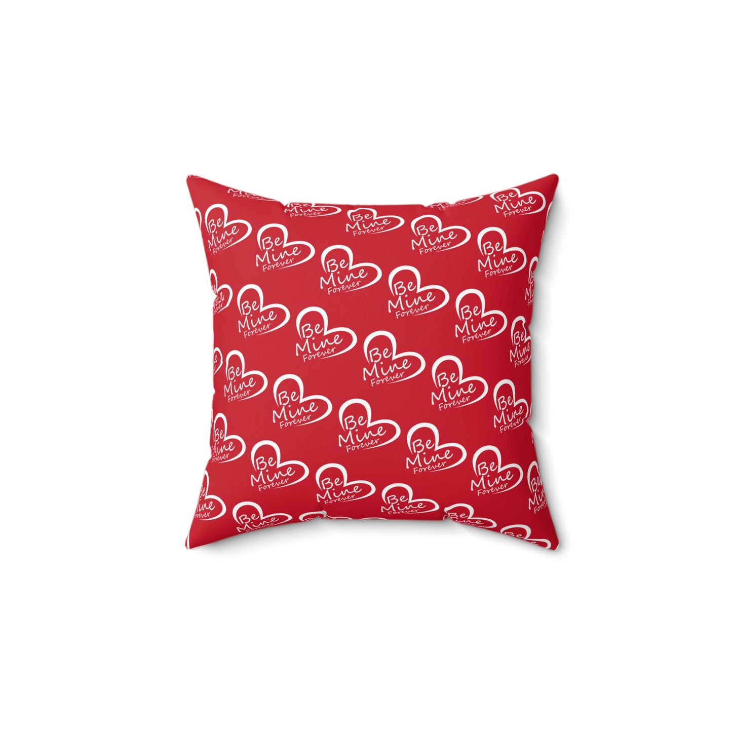 Forever Heartfelt Red Throw Pillow