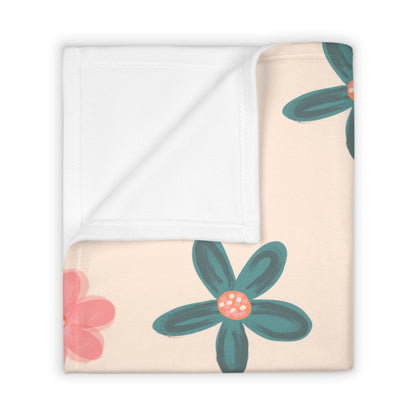 Couverture polaire douce Petal Whisper