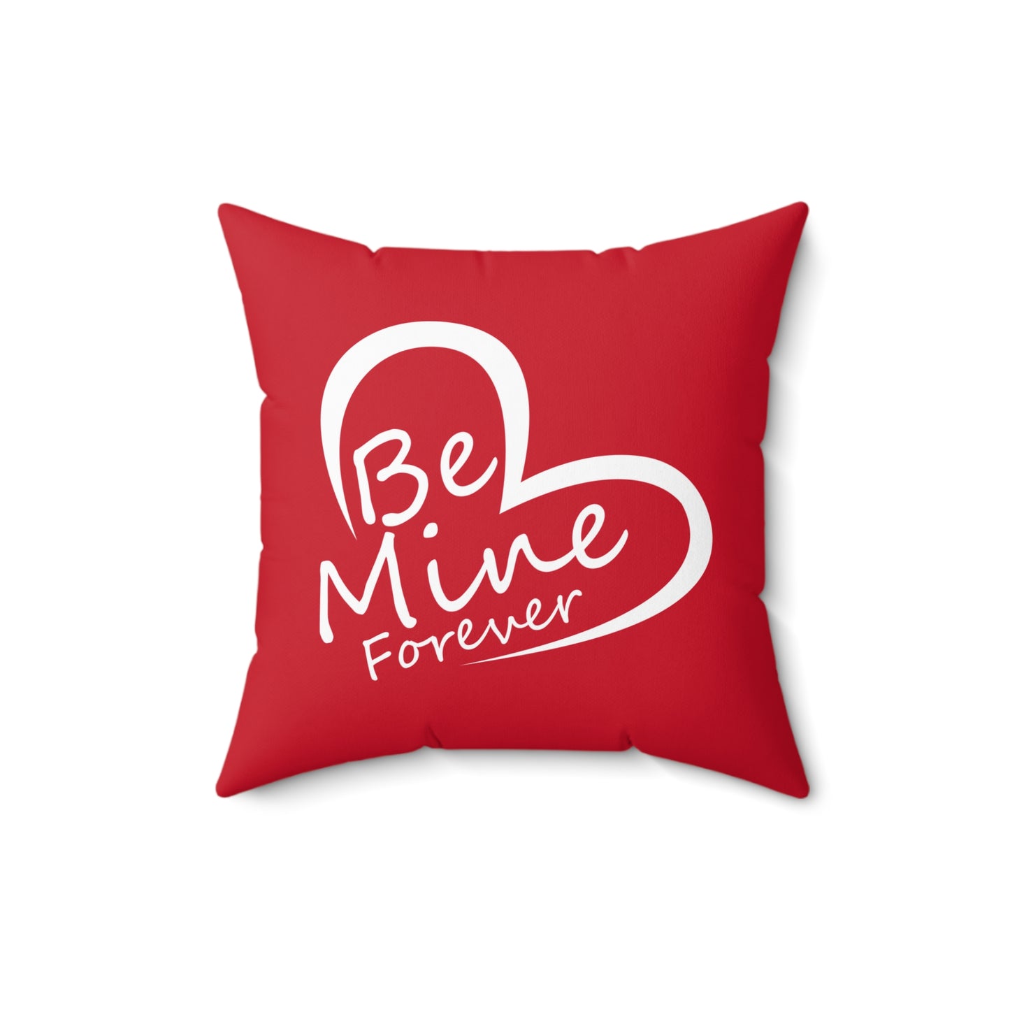 Crimson Love: Be Mine Forever Heart Embrace Throw Pillow