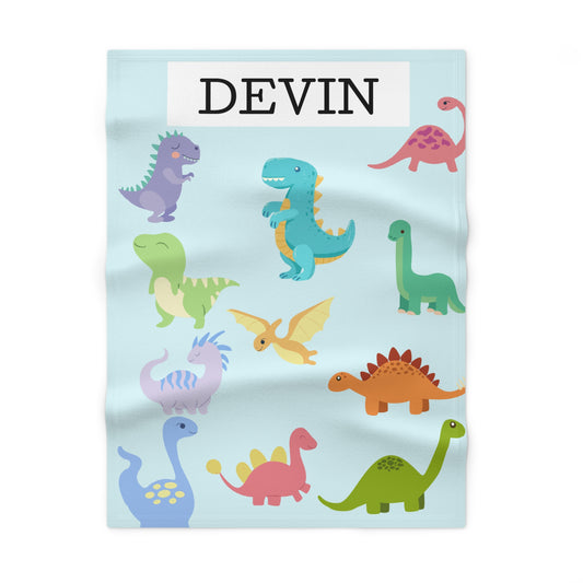 Jurassic Cuddles Soft Fleece Baby Blanket