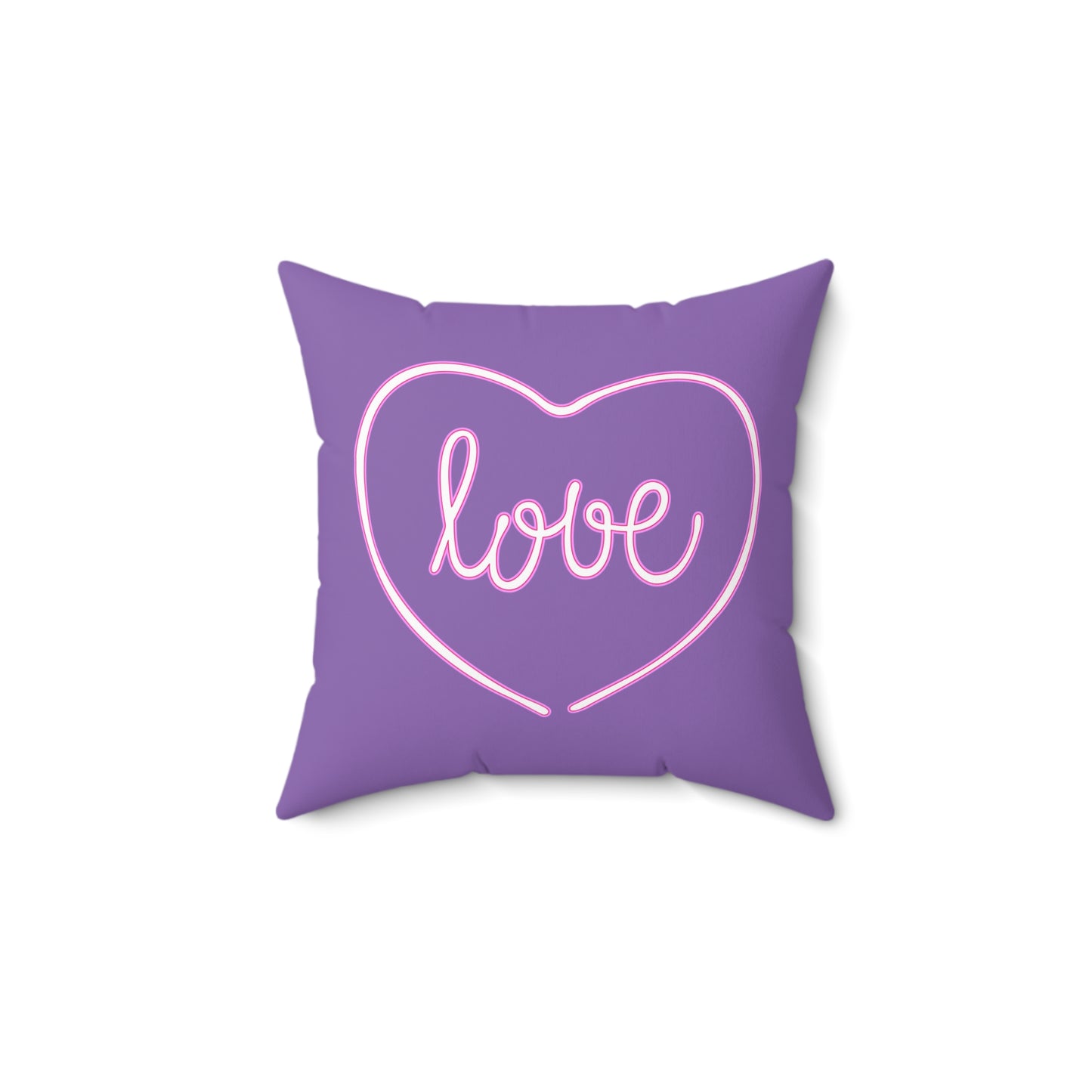 Purple Passion Heartfelt Throw Pillow