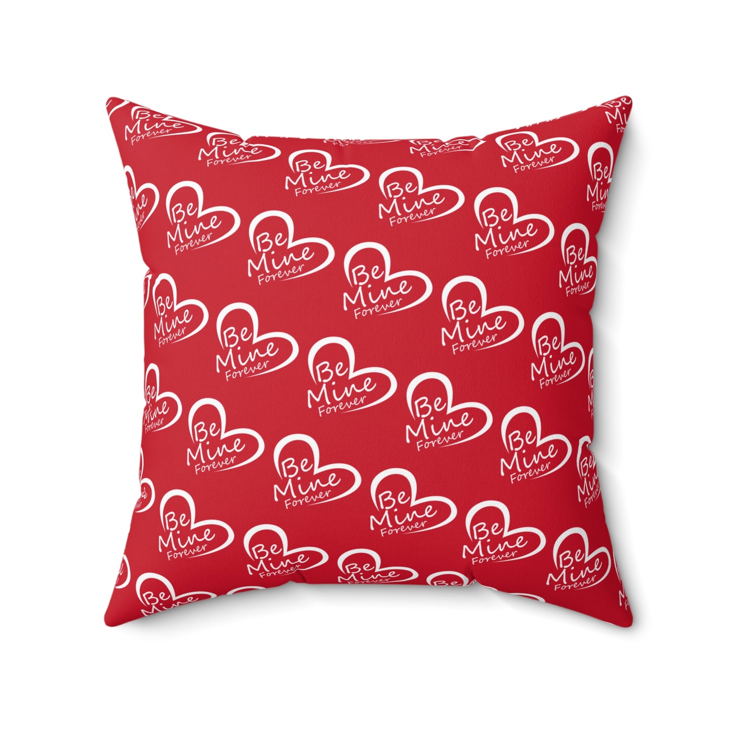 Forever Heartfelt Red Throw Pillow