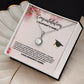 Personalizable graduation message card with necklace