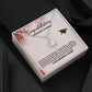 Personalizable graduation message card with necklace