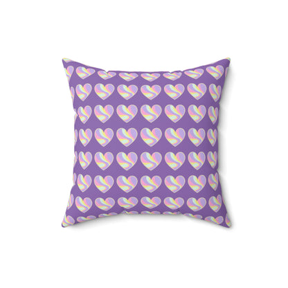 Purple Heartfelt Embrace Throw Pillow