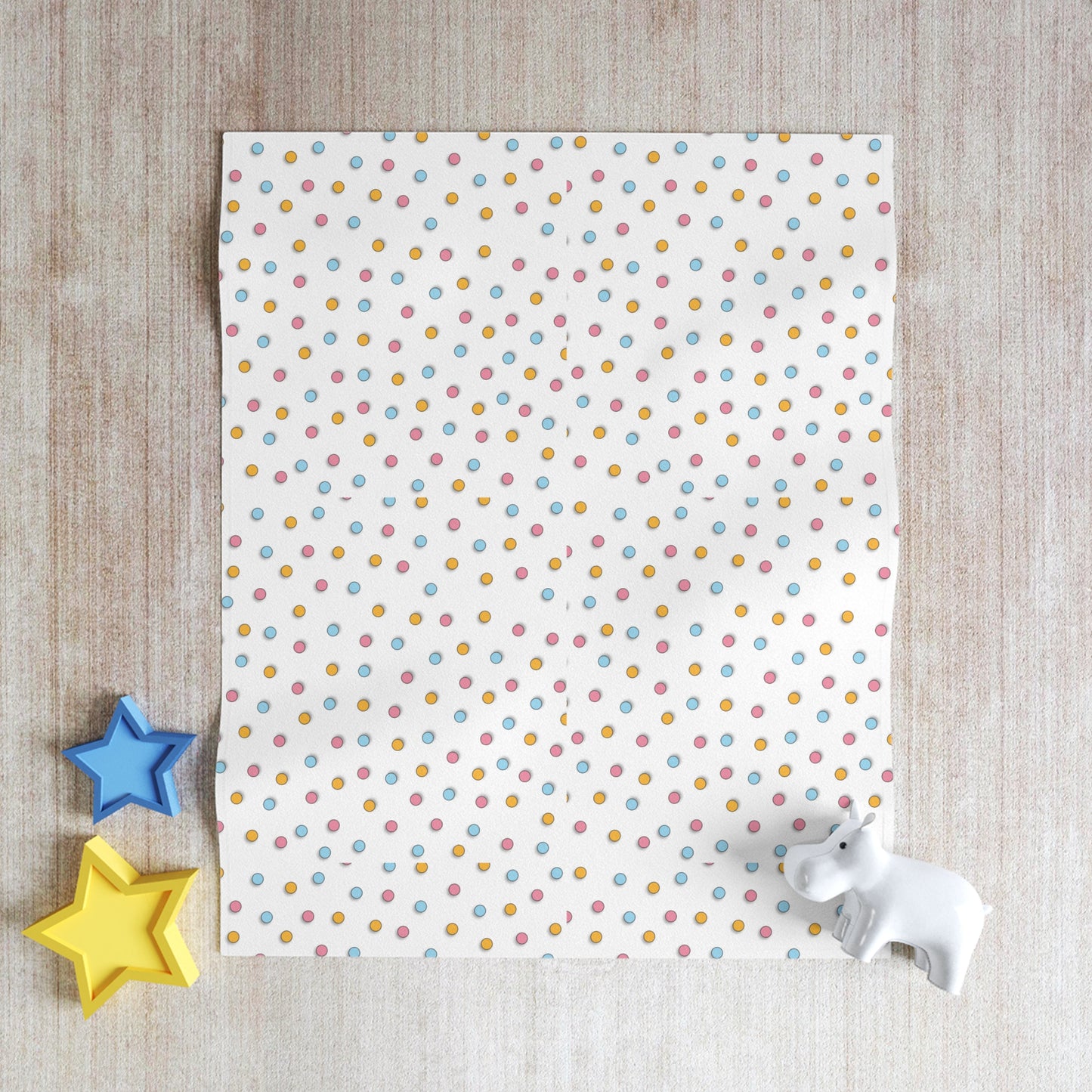 Polka Dot Soft Fleece Throw Blanket