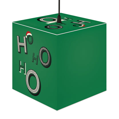 Jolly Santa HoHoHo Green Cube Lamp