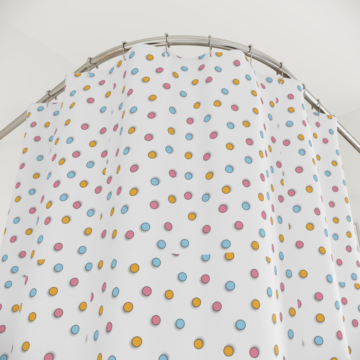 Whimsical Dot Splash Shower Curtain