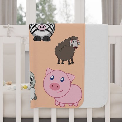 Couverture personnalisée pour tout-petits Fuzzy Friends