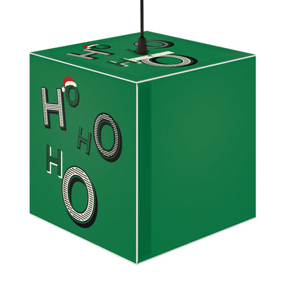 Jolly Santa HoHoHo Green Cube Lamp