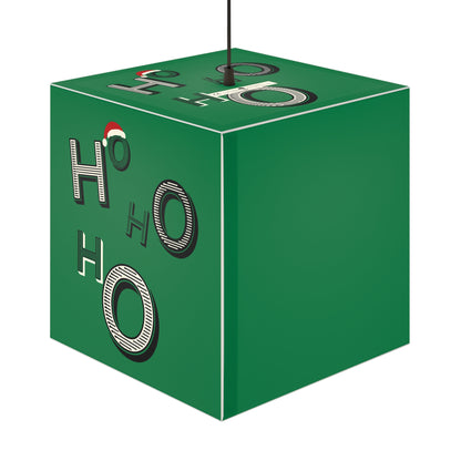 Jolly Santa HoHoHo Green Cube Lamp