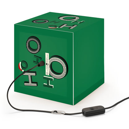 Jolly Santa HoHoHo Green Cube Lamp