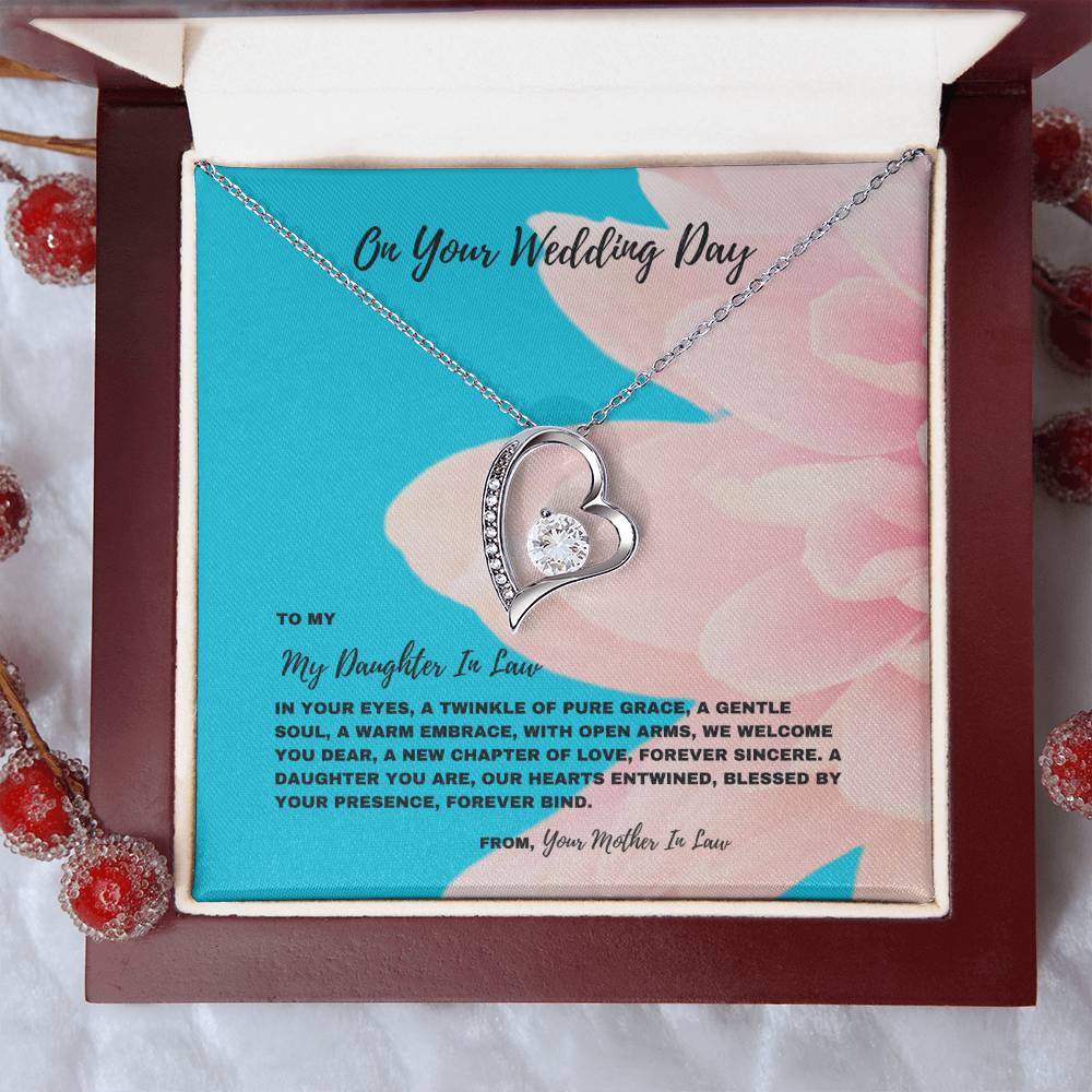 Wedding Day Necklace for Daughter-In-Law | A New Chapter of Love