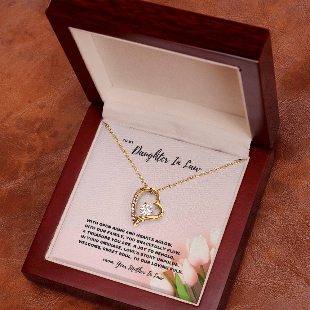 Loving Embrace Welcome Jewelry Gift for Daughter-In-Law- Forever Love Necklace