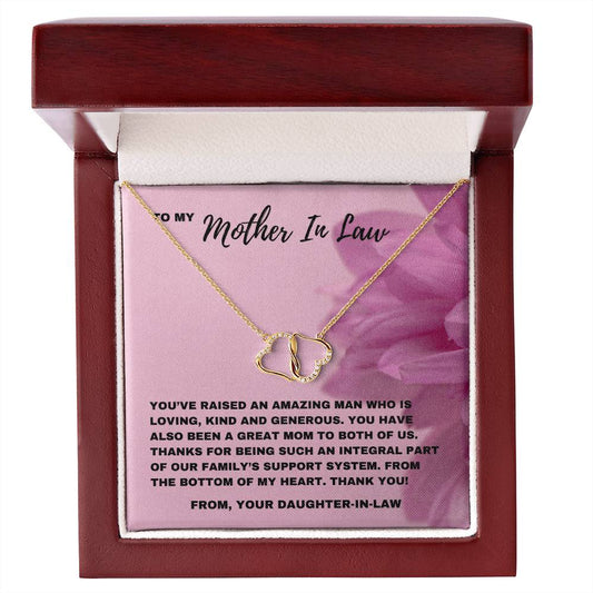 Thank You for Raising an Amazing Man: Grateful Mother-in-Law Necklace