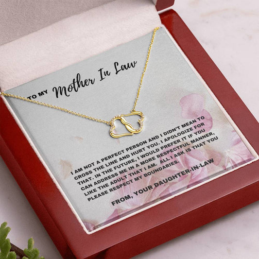 Sincere Apology: Please Respect My Boundaries Mother-in-Law Necklace