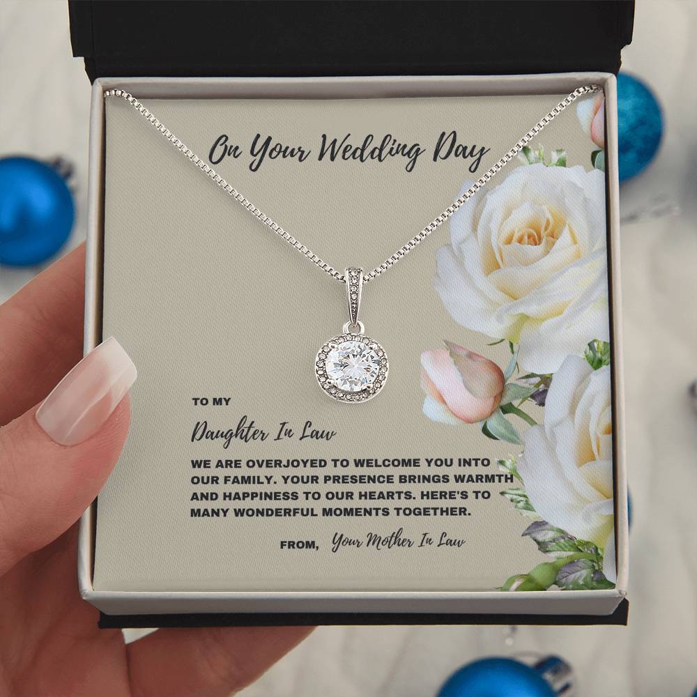 Wedding Day Welcome Jewelry Gift for Daughter-In-Law | Eternal Hope Necklace