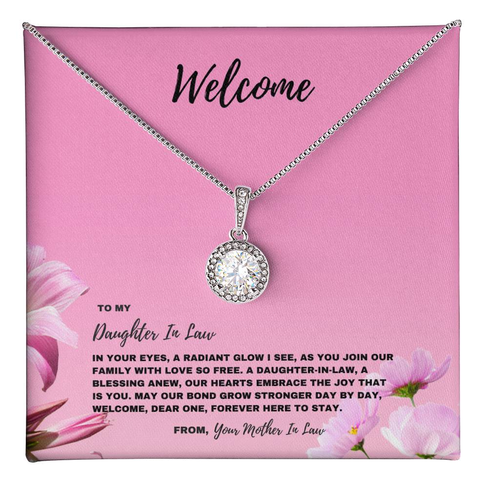 Our Hearts Embrace The Joy That Is You - Eternal Hope Necklace For New Daughter In Law