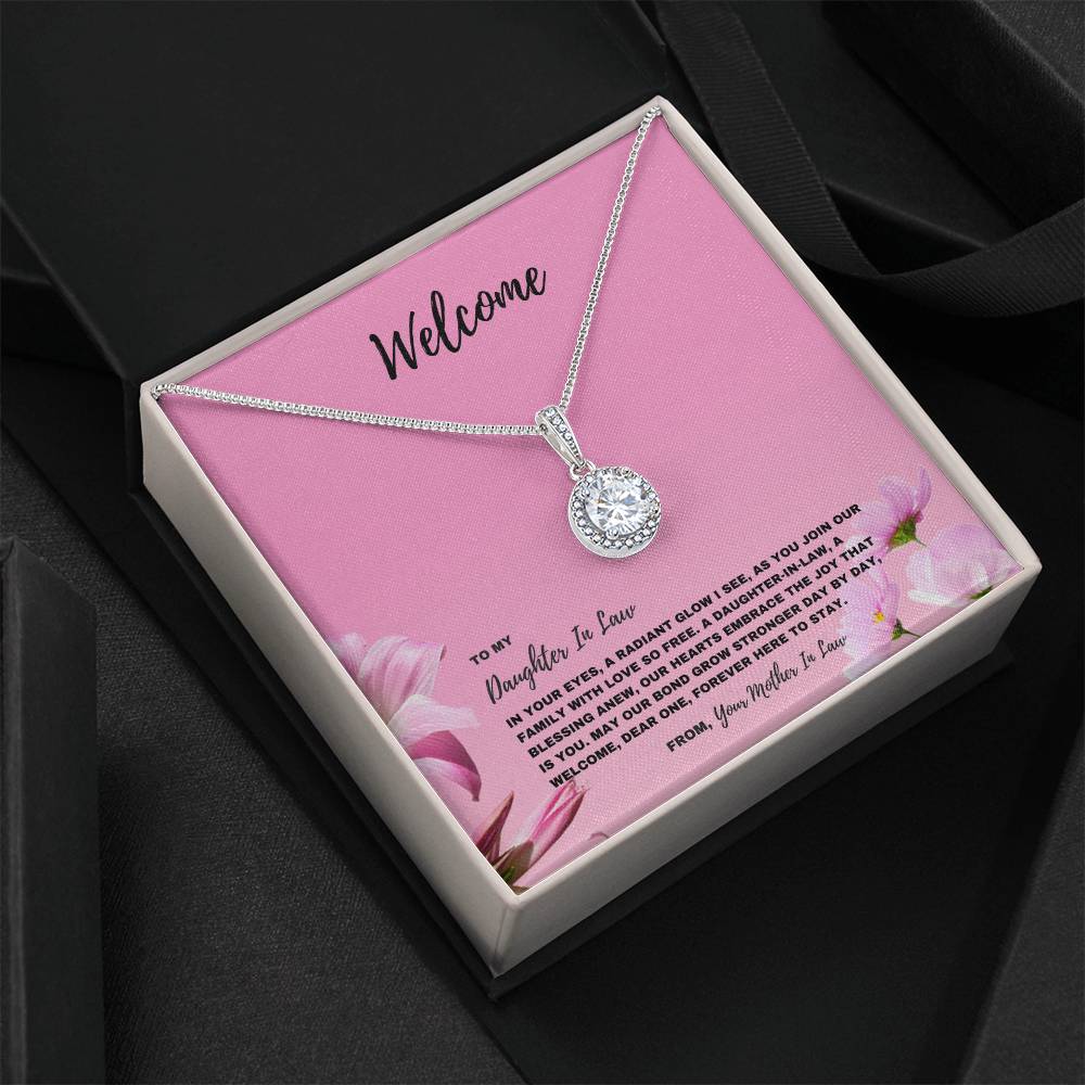 Our Hearts Embrace The Joy That Is You - Eternal Hope Necklace For New Daughter In Law