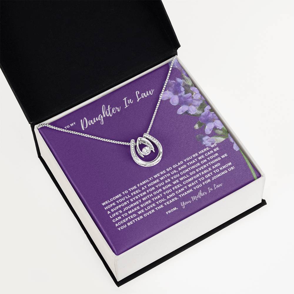 Heartfelt Welcome Necklace for Daughter-In-Law  | New Family Journey