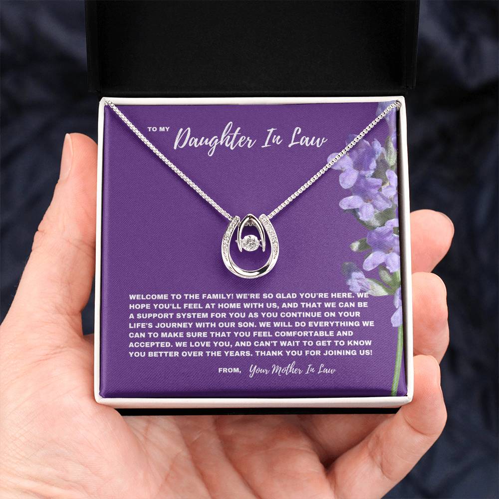 Heartfelt Welcome Necklace for Daughter-In-Law  | New Family Journey