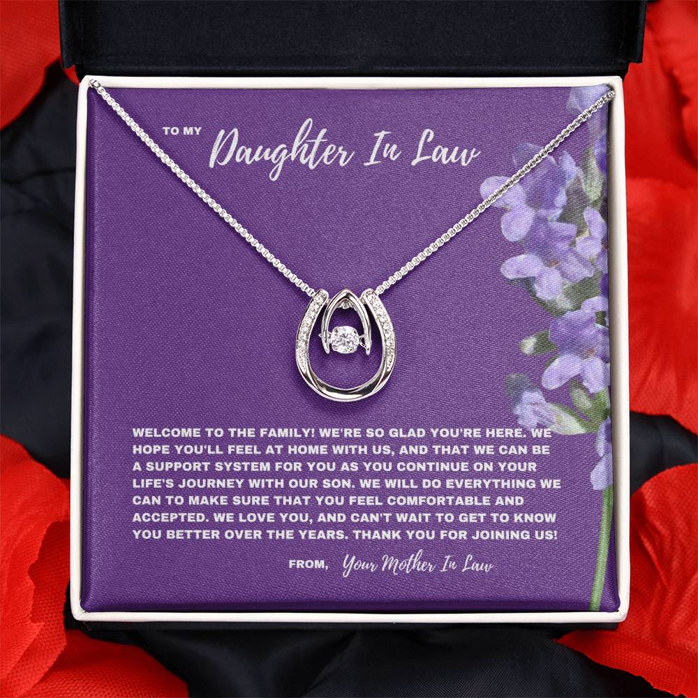 Heartfelt Welcome Necklace for Daughter-In-Law  | New Family Journey