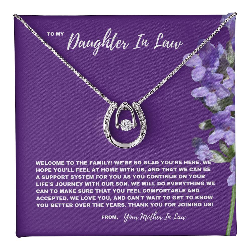 Heartfelt Welcome Necklace for Daughter-In-Law  | New Family Journey