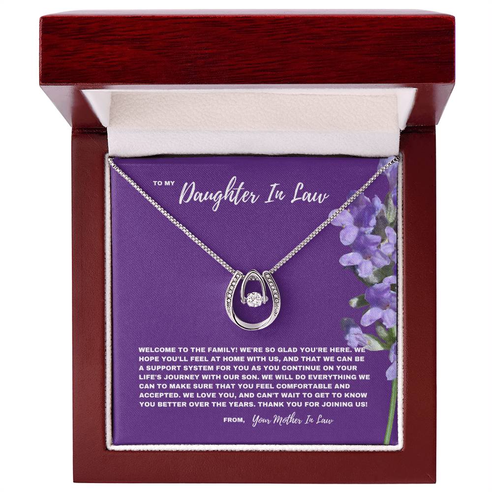 Heartfelt Welcome Necklace for Daughter-In-Law  | New Family Journey