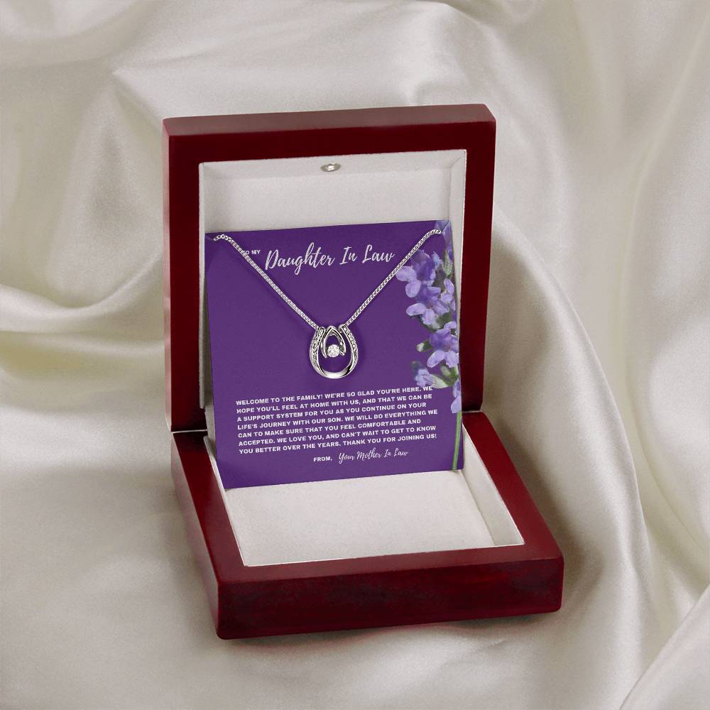 Heartfelt Welcome Necklace for Daughter-In-Law  | New Family Journey