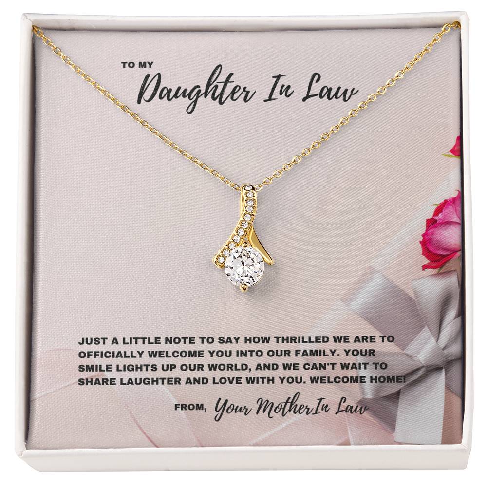 Thrilled to Have You | Welcome Necklace for Daughter-In-Law