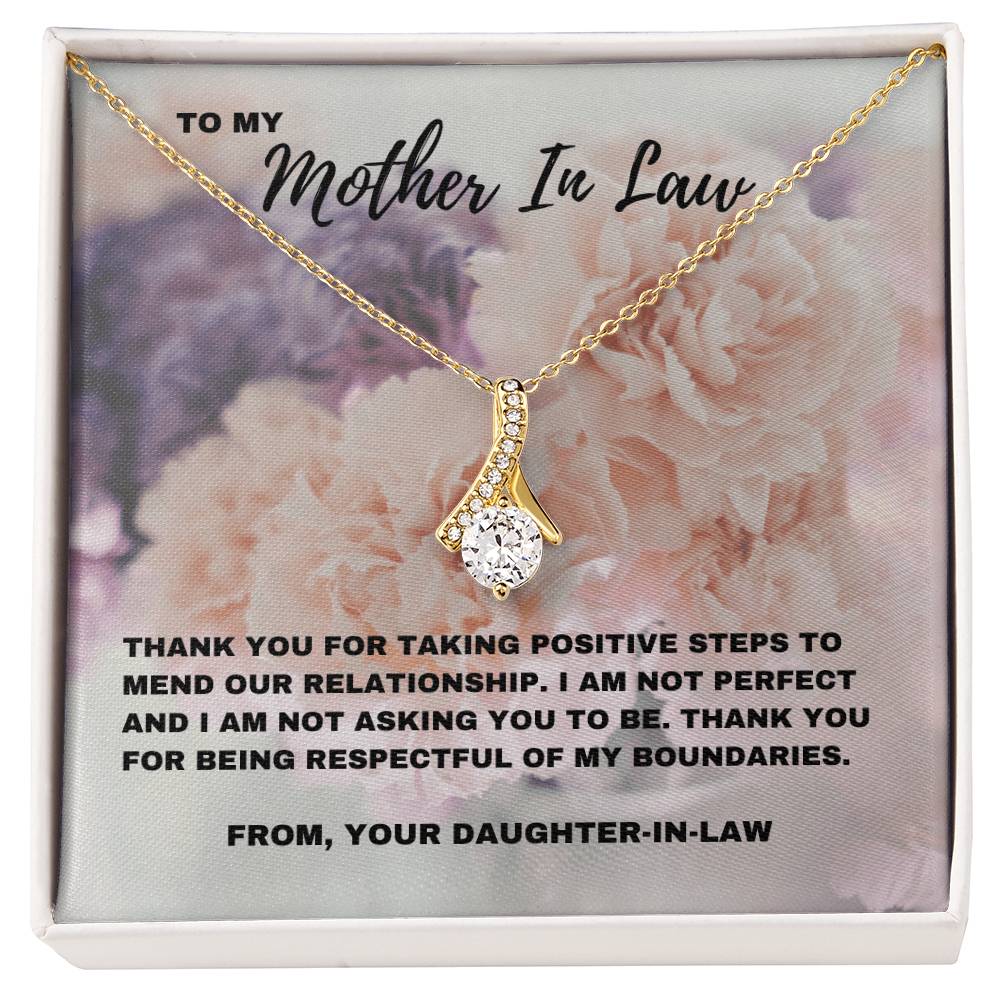 Thank You for Mending Our Relationship: Mother-in-Law Appreciation Jewelry