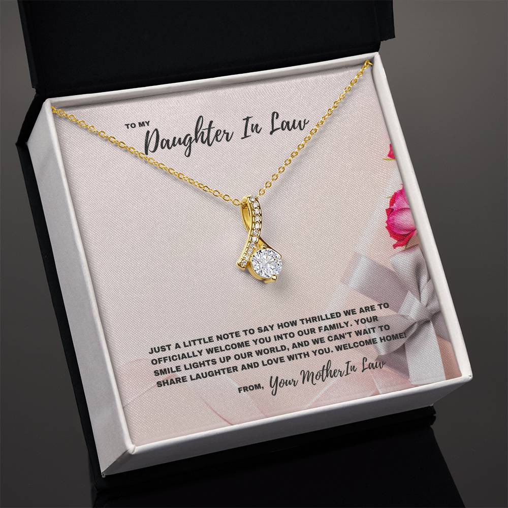 Thrilled to Have You | Welcome Necklace for Daughter-In-Law