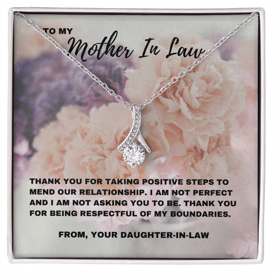 Thank You for Mending Our Relationship: Mother-in-Law Appreciation Jewelry