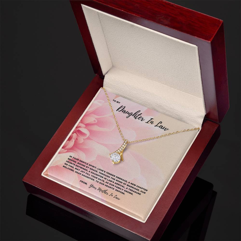 Through The Bond Of Marriage Our Hearts Entwined- Welcome Gift For Daughter In Law