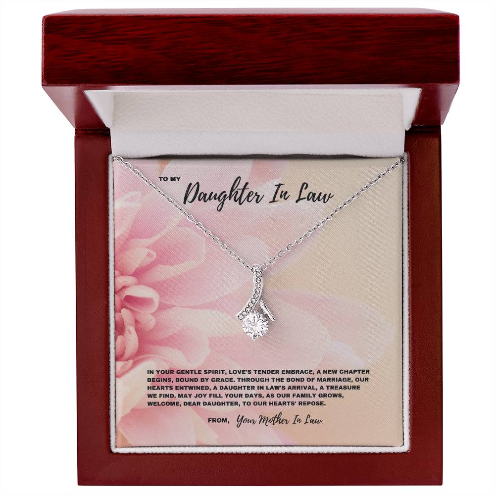 Through The Bond Of Marriage Our Hearts Entwined- Welcome Gift For Daughter In Law