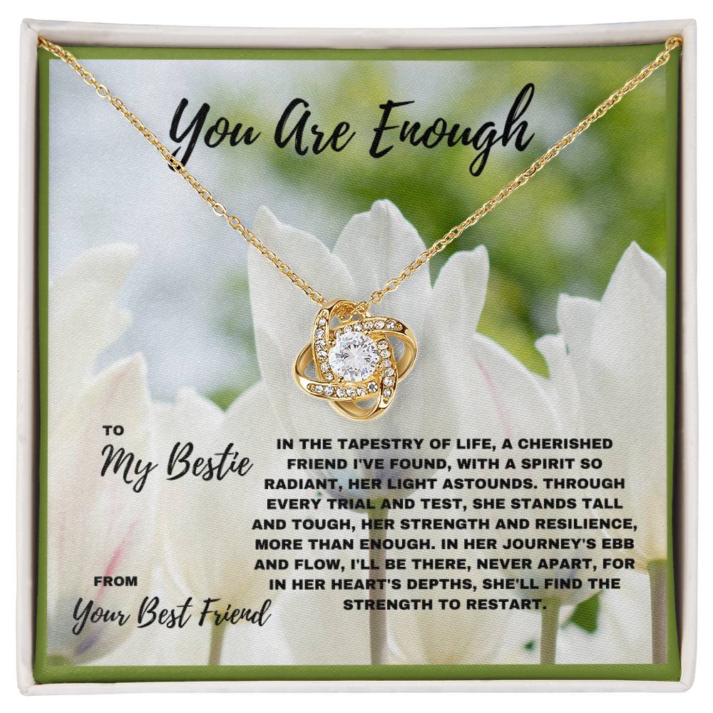 You Are Enough | Strength and Resilience | A Thoughtful Jewelry Gift for Friends Who Overcome