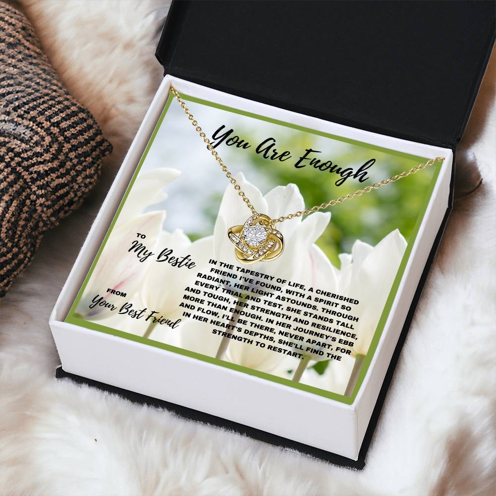 You Are Enough | Strength and Resilience | A Thoughtful Jewelry Gift for Friends Who Overcome