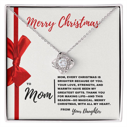 Merry Christmas Mom: A Timeless Necklace with Love from Your Daughter