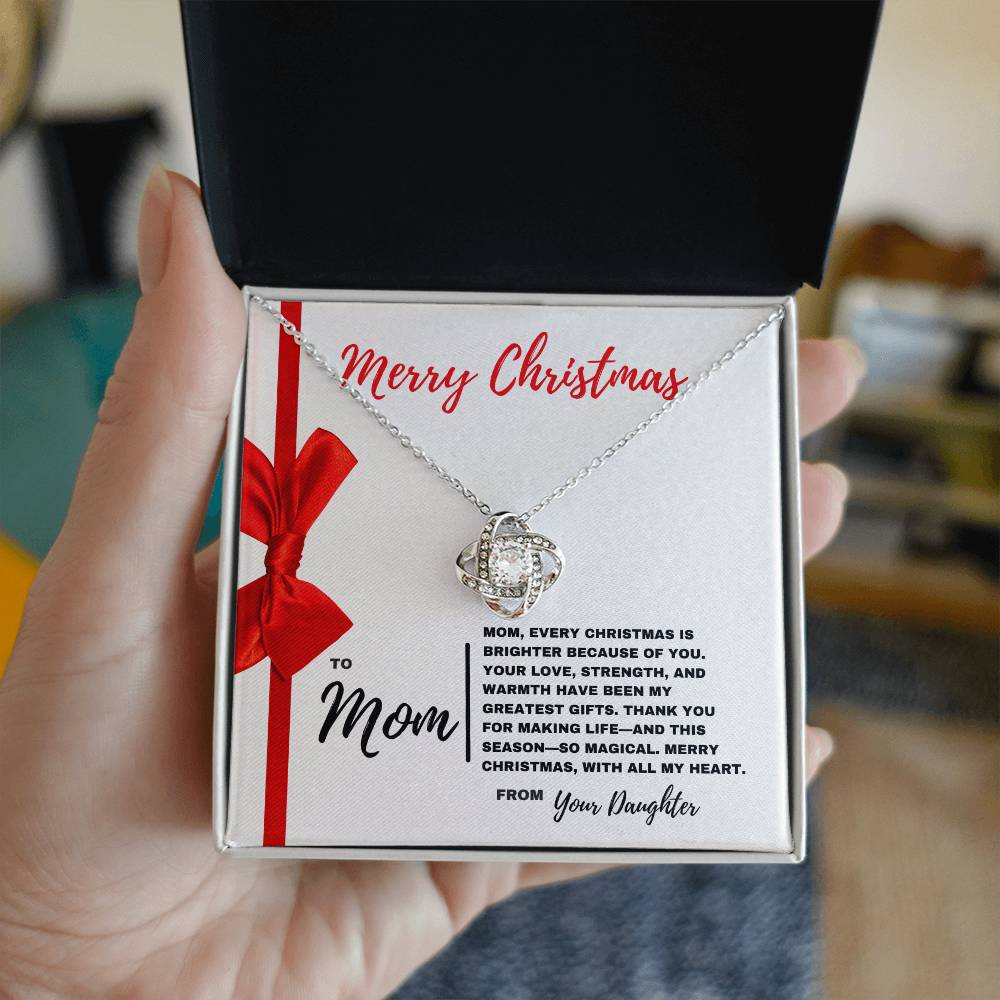 Merry Christmas Mom: A Timeless Necklace with Love from Your Daughter