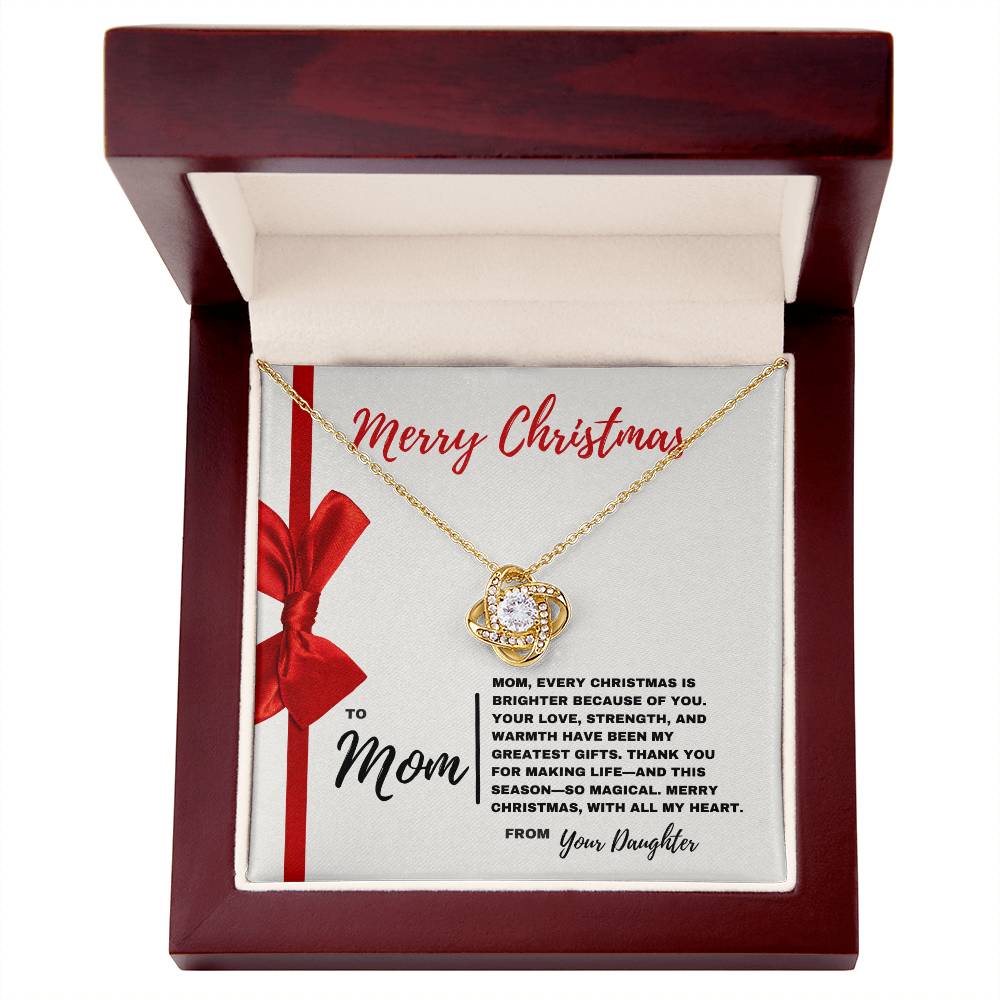 Merry Christmas Mom: A Timeless Necklace with Love from Your Daughter