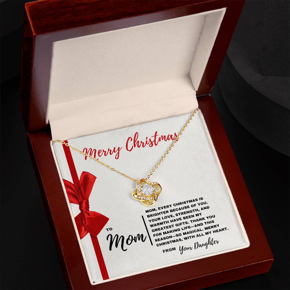 Merry Christmas Mom: A Timeless Necklace with Love from Your Daughter