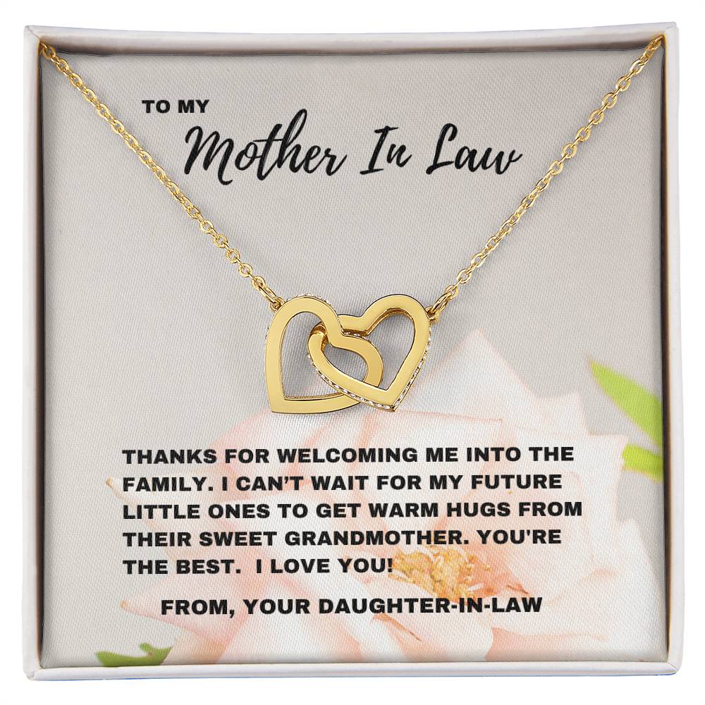 Welcoming Warmth: Mother-in-Law Necklace for a Future Grandmother