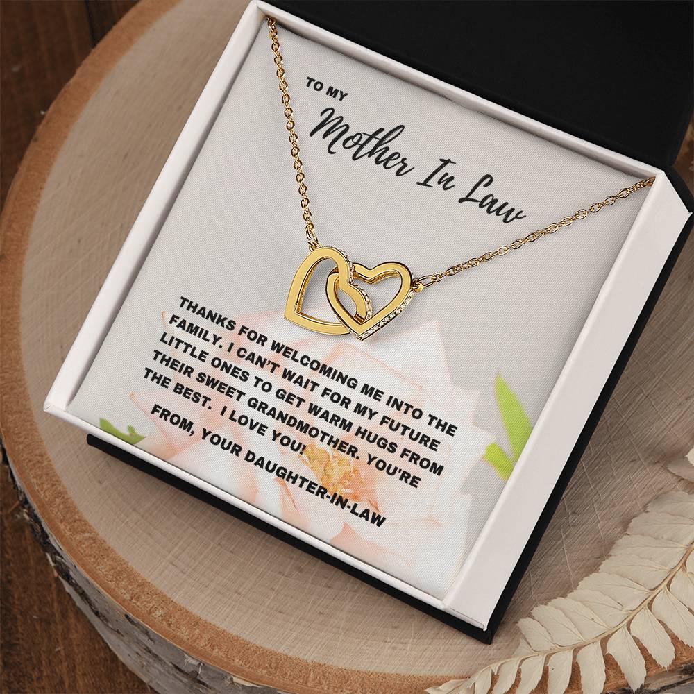 Welcoming Warmth: Mother-in-Law Necklace for a Future Grandmother