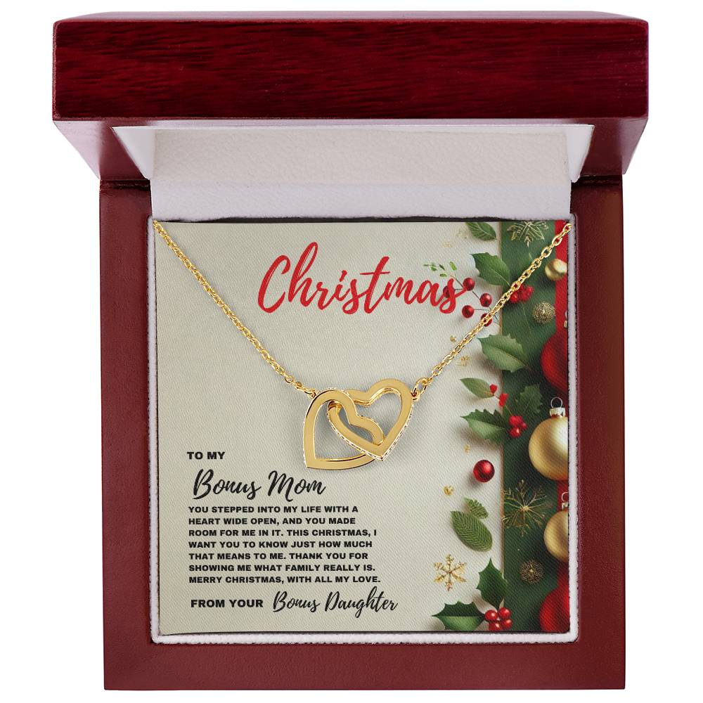 To My Bonus Mom: A Heartfelt Christmas Necklace Celebrating Family Love